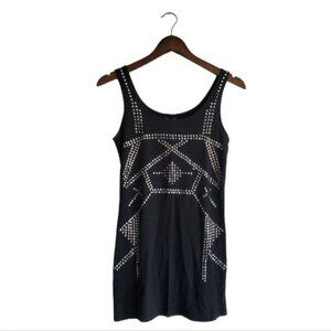 JULES & JAMES | Silver  studded long tank top (Size M)